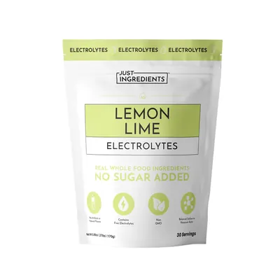 Just Ingredients lemon lime electrolyte powder