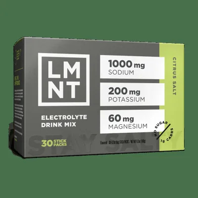 LMNT Recharge electrolyte drink mix, citrus salt
